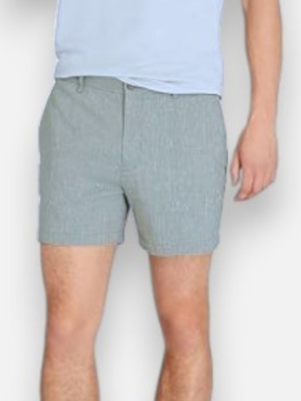 Club Monaco Maddox fit chino shorts ice blue men's size 33